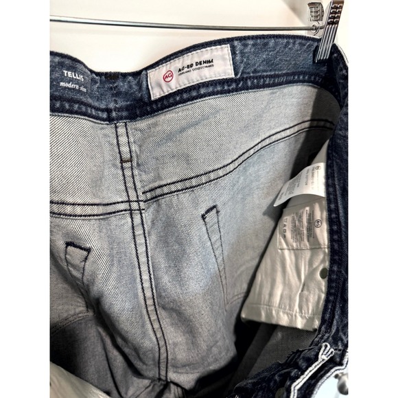 AG Adriano Goldschmied Tellis Modern Slim Distressed‎ Denim Jeans Size 38x33 - Picture 7 of 10